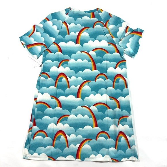 New ModCloth On Cloud Mine Tee Shirt Dress Sea Blue Clouds - Picture 3 of 7
